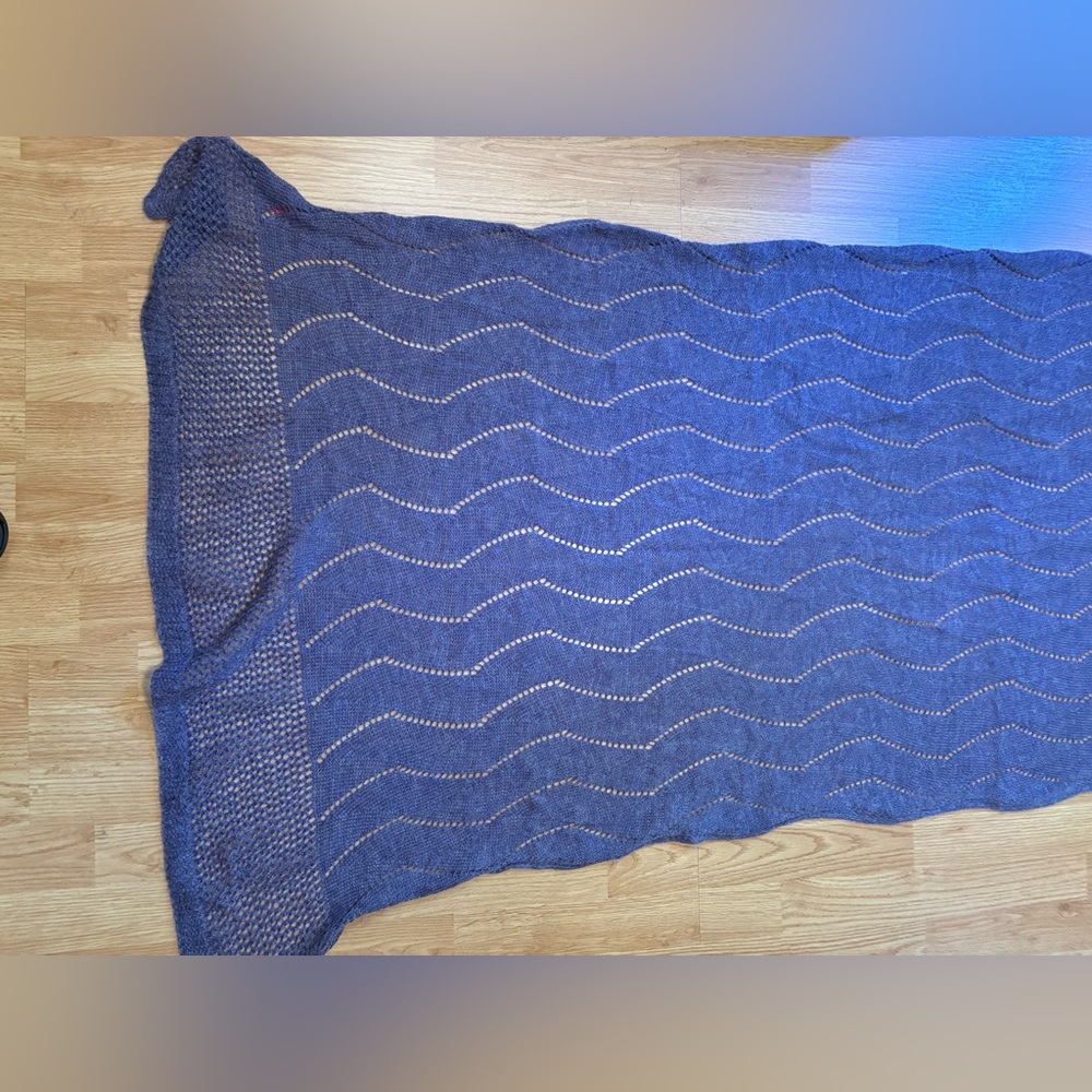 Nardi & Tagliaferri Luxury Mohair Wool Blend Scarf 28”x  84” Shawl Wrap - Picture 13 of 16